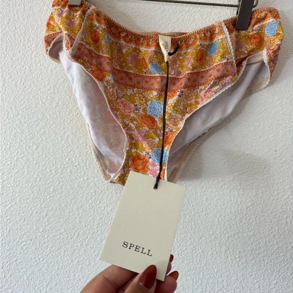 Spell Orange and Blue Floral bloomers - Picture 3 of 6